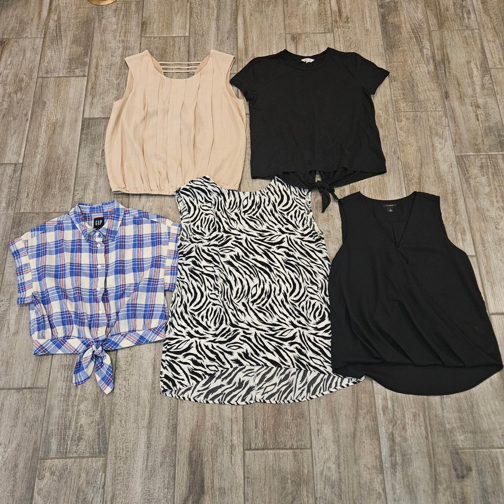 Gap Madewell Lot of 5 Tops Size S Blouse Tee Sleeveless Summer Office Casual